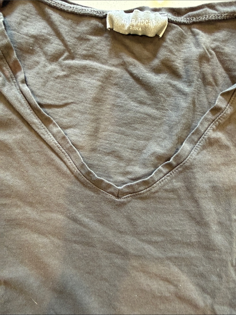 Everyday V-Neck Short Sleeve Tee — brown - Picture 3 of 3